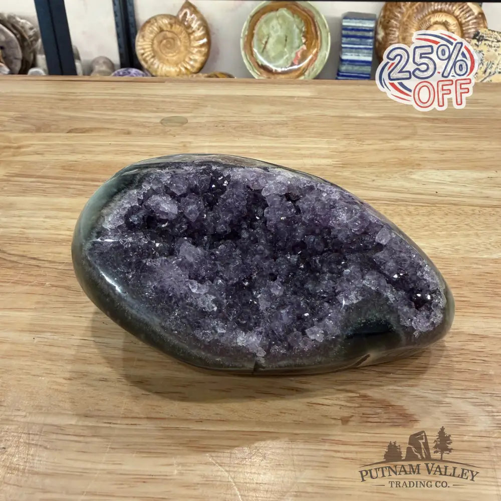 Amethyst Cluster Geode 4.9’’ - Accent