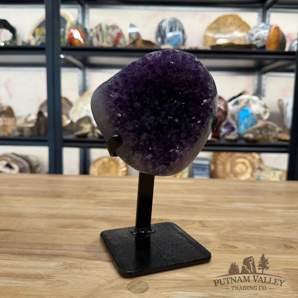Amethyst Geode + Stand 8.5’’ - Accent