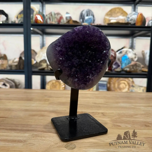 Amethyst Geode + Stand 8.5’’ - Accent