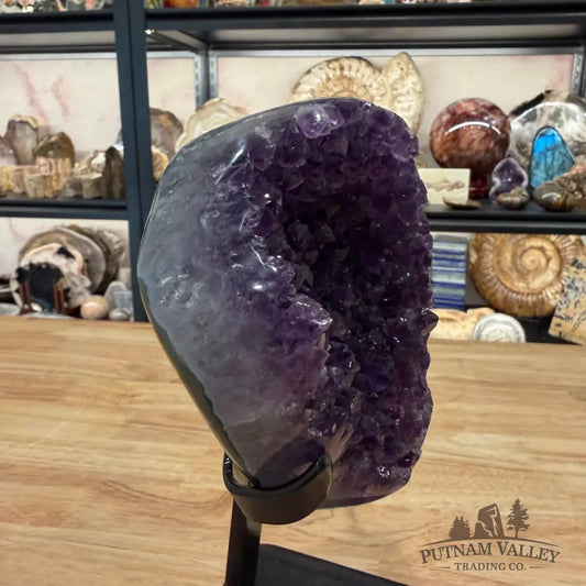 Amethyst Geode + Stand 8.5’’ - Accent