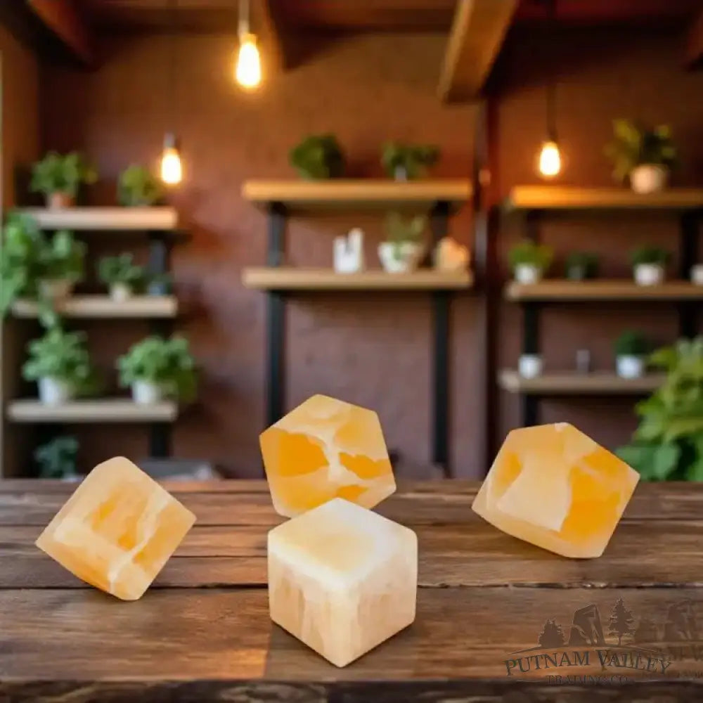 Utah Honeycomb Calcite Standing Cubes - Putnam Valley Trading Co.