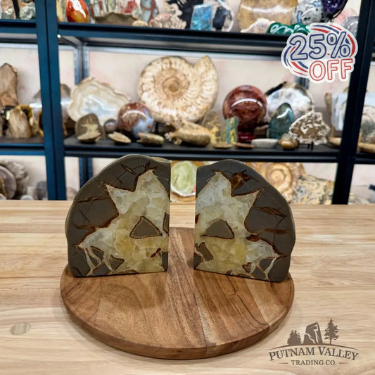 Utah Septarian Bookend Pair - Accent
