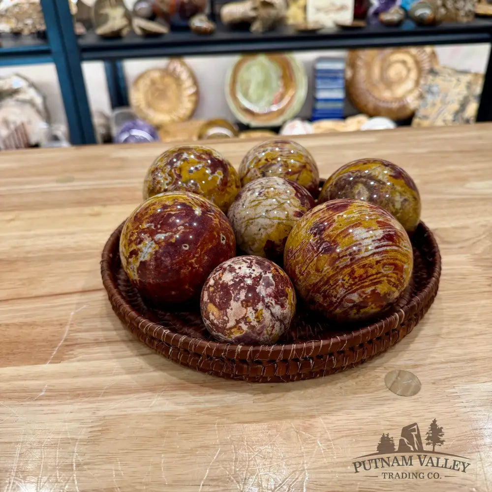 Van Gogh Jasper Spheres | In Select Sizes - Sphere