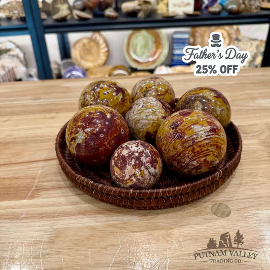 Van Gogh Jasper Spheres | In Select Sizes - Sphere