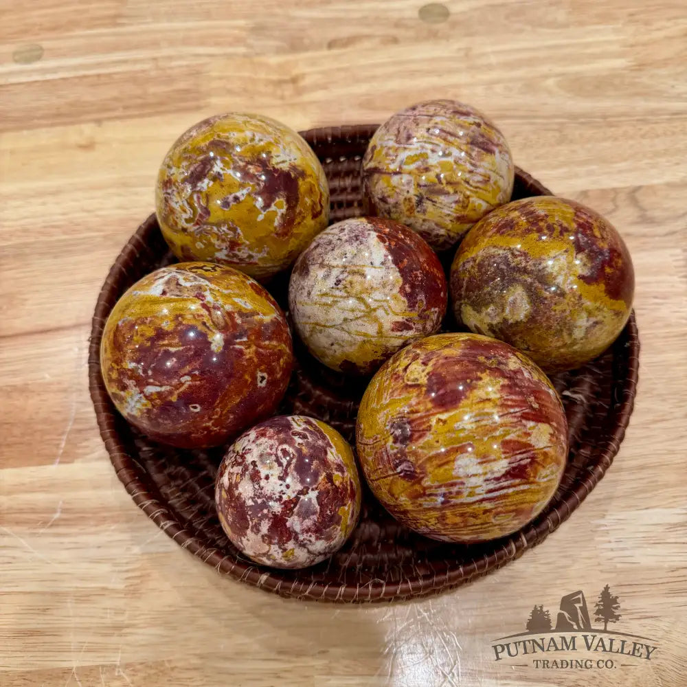 Van Gogh Jasper Spheres | In Select Sizes - Sphere