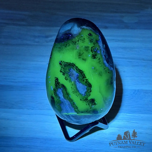 Volcano Agate Faceted Egg 3.32’’ - Egg