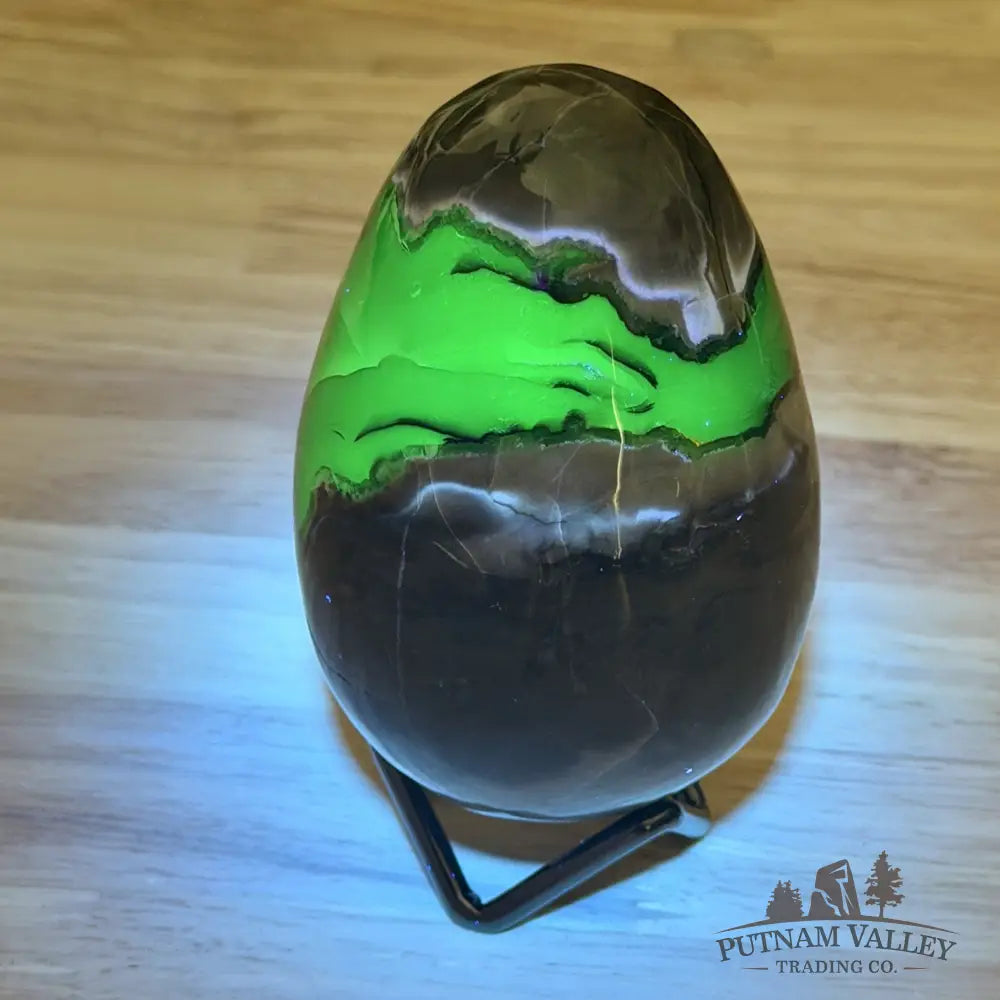 Volcano Agate Faceted Egg 3.4’’ - Egg