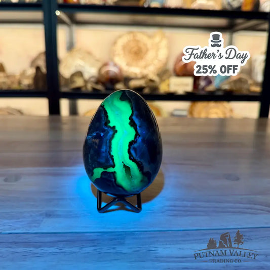 Volcano Agate Faceted Egg 3.72’’ - Egg