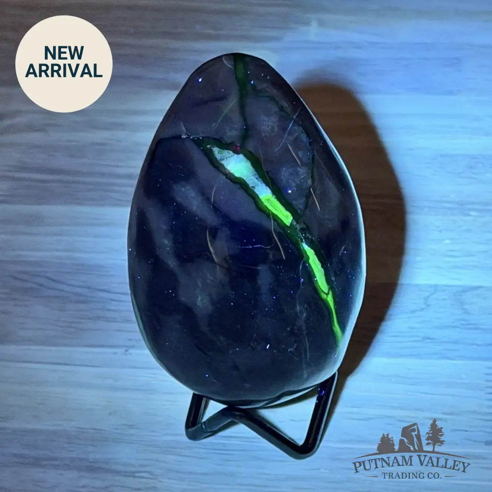 Volcano Agate Faceted Egg 3.83’’ - Egg