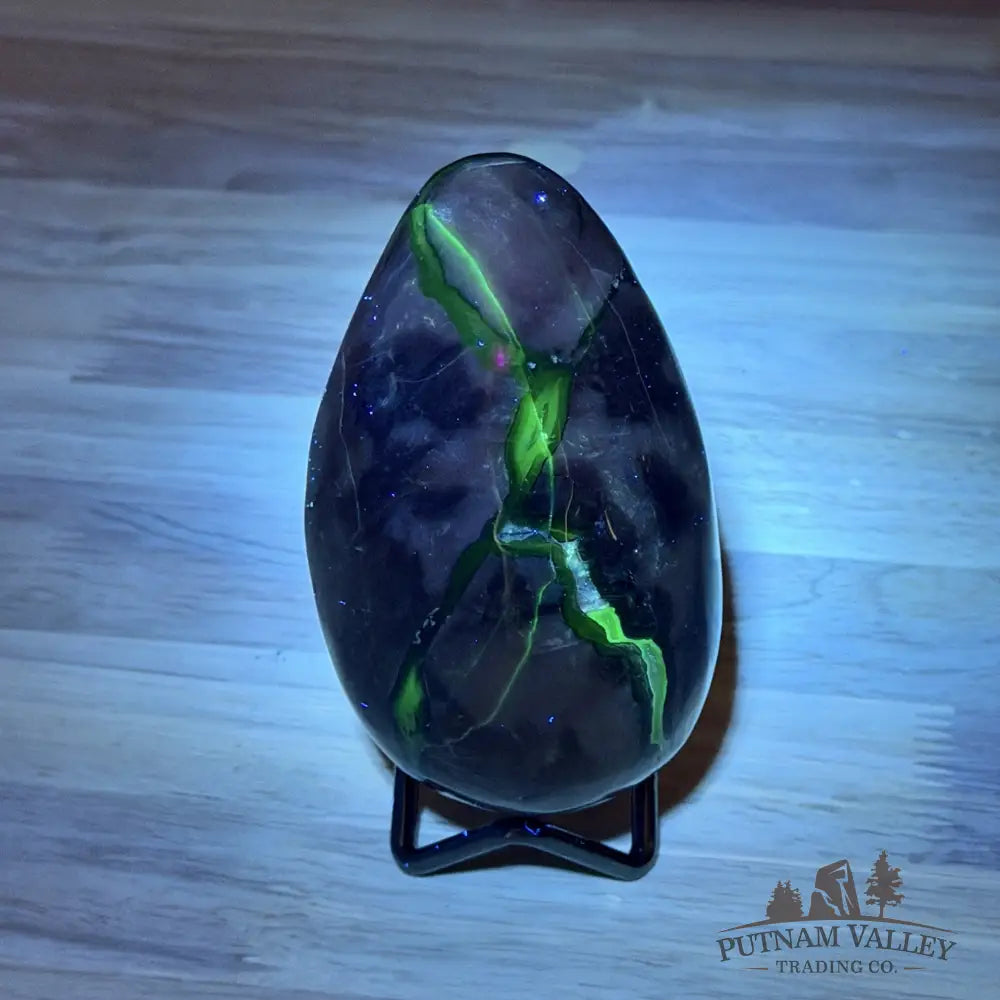 Volcano Agate Faceted Egg 3.83’’ - Egg