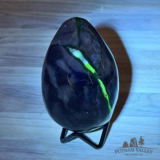 Volcano Agate Faceted Egg 3.83’’ - Egg