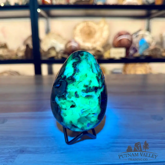 Volcano Agate Faceted Egg 3.85’’ - Egg