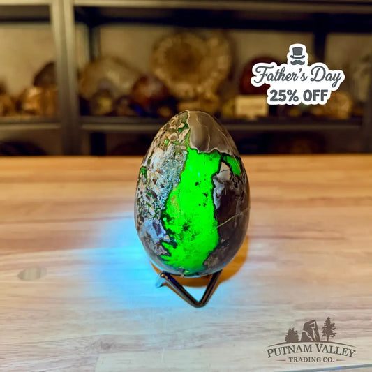 Volcano Agate Faceted Egg 3.89’’ - Egg