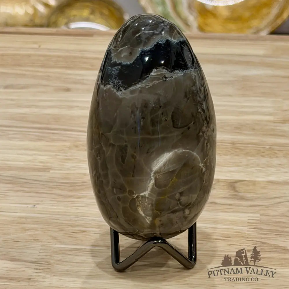 Volcano Agate Faceted Egg 3.95’’ - Egg