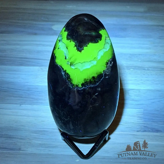 Volcano Agate Faceted Egg 3.95’’ - Egg