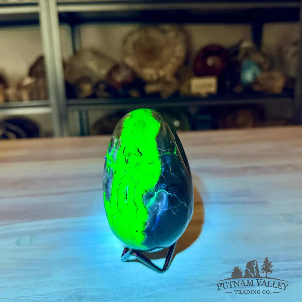 Volcano Agate Faceted Egg 4.23’’ - Egg