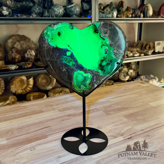 Volcano Agate Heart 15.25’’ Heart