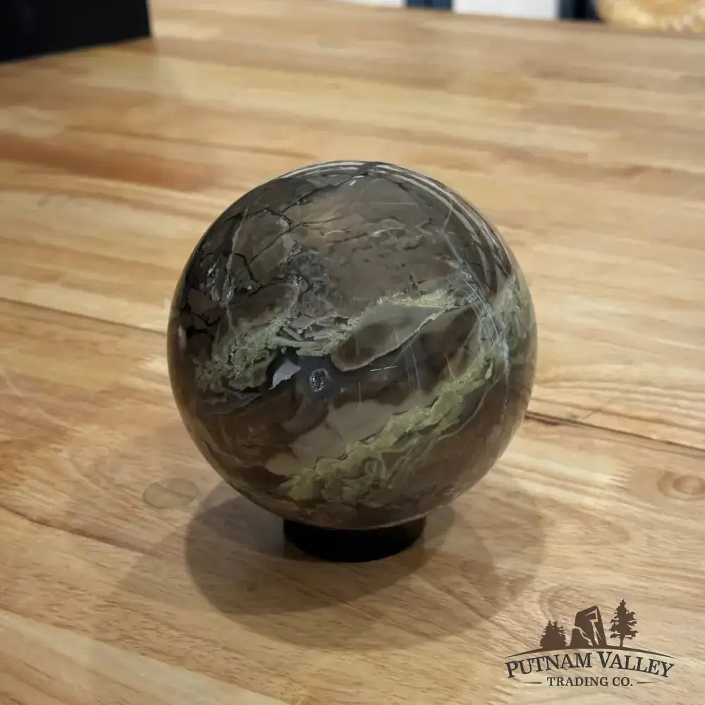 Volcano Agate Sphere 4.55" - Putnam Valley Trading Co.