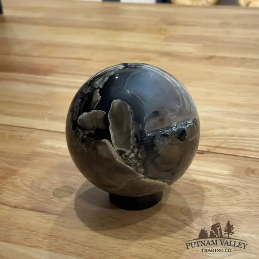 Volcano Agate Sphere 4.4" - Putnam Valley Trading Co.