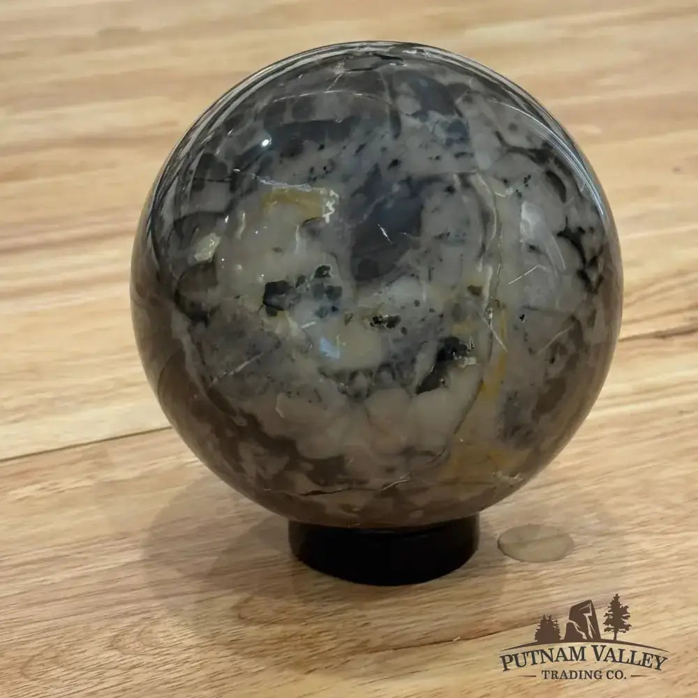 Volcano Agate Sphere 4.59" - Putnam Valley Trading Co.