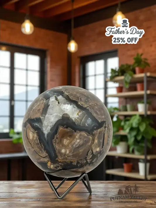Volcano Agate Sphere 5.3" - Putnam Valley Trading Co.