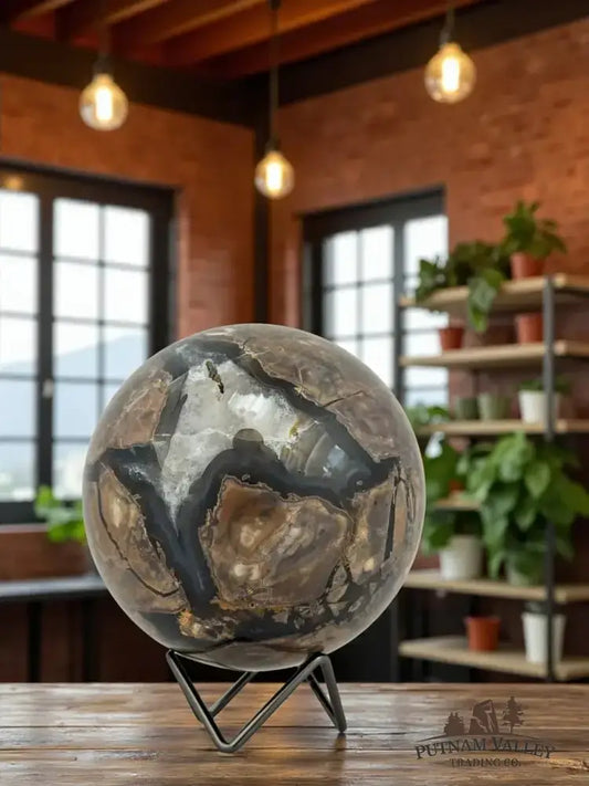 Volcano Agate Sphere 5.3" - Putnam Valley Trading Co.