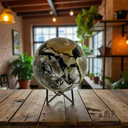 Volcano Agate Sphere 5" - Putnam Valley Trading Co.