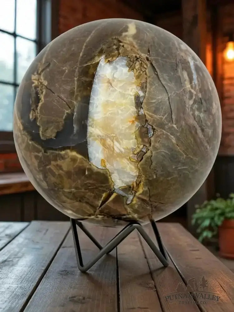 Volcano Agate Sphere 5.7" - Putnam Valley Trading Co.