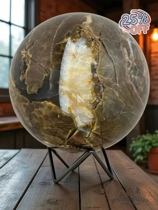 Volcano Agate Sphere 5.7" - Putnam Valley Trading Co.