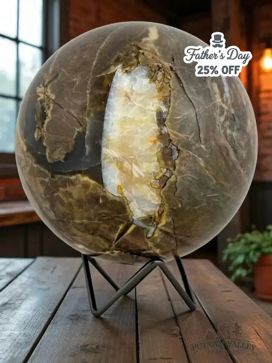 Volcano Agate Sphere 5.7" - Putnam Valley Trading Co.