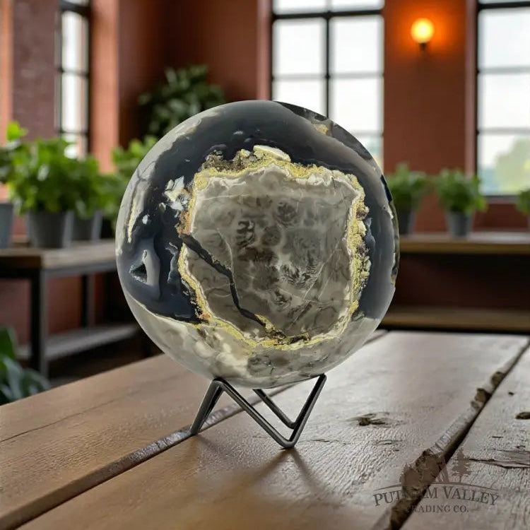 Volcano Agate Sphere Geode