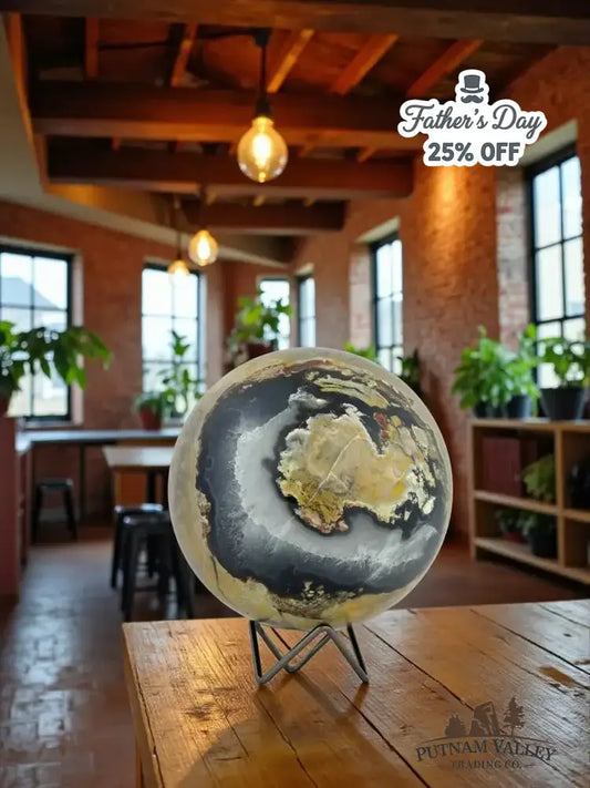 Volcano Agate Sphere 6.4" - Putnam Valley Trading Co.