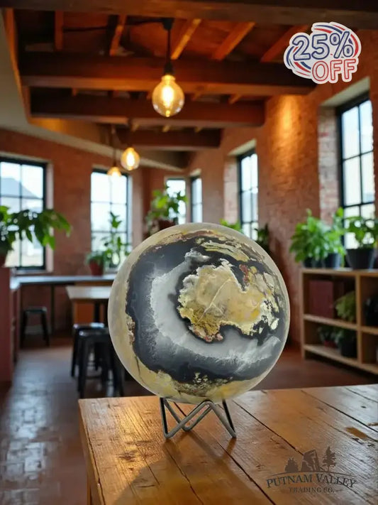 Volcano Agate Sphere 6.4" - Putnam Valley Trading Co.