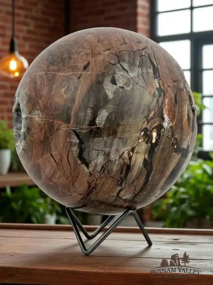 Volcano Agate Sphere 6" - Putnam Valley Trading Co.