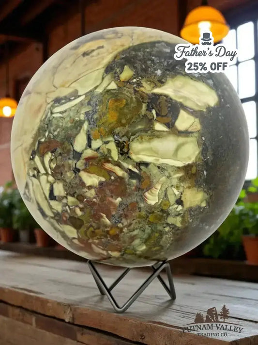 Volcano Agate Sphere 7.3" - Putnam Valley Trading Co.