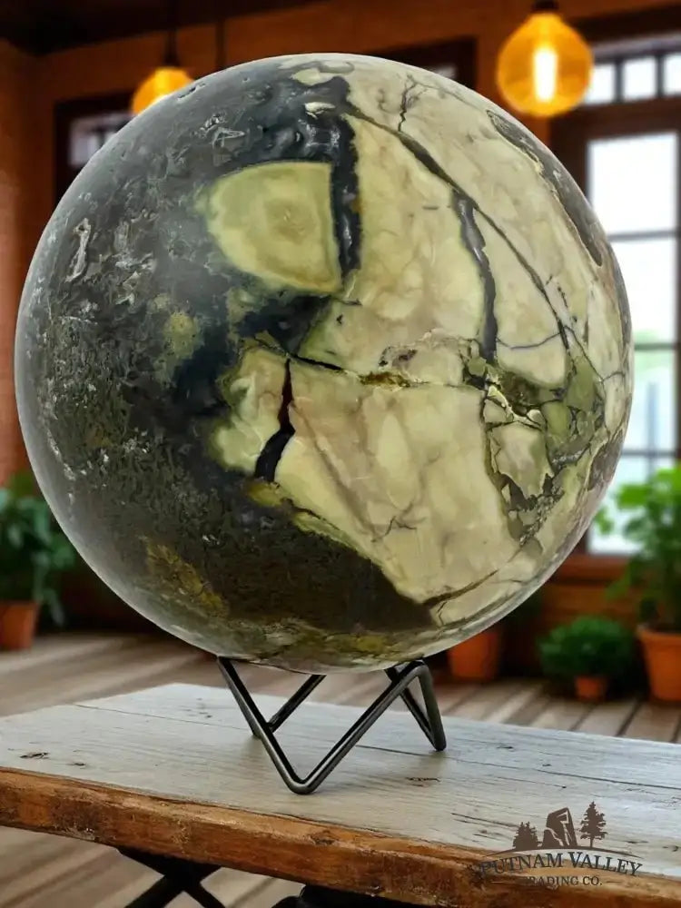 Volcano Agate Sphere 7.3" - Putnam Valley Trading Co.