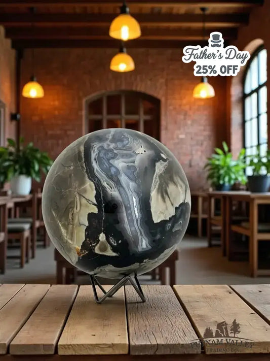 Volcano Agate Sphere 7.3" - Putnam Valley Trading Co.