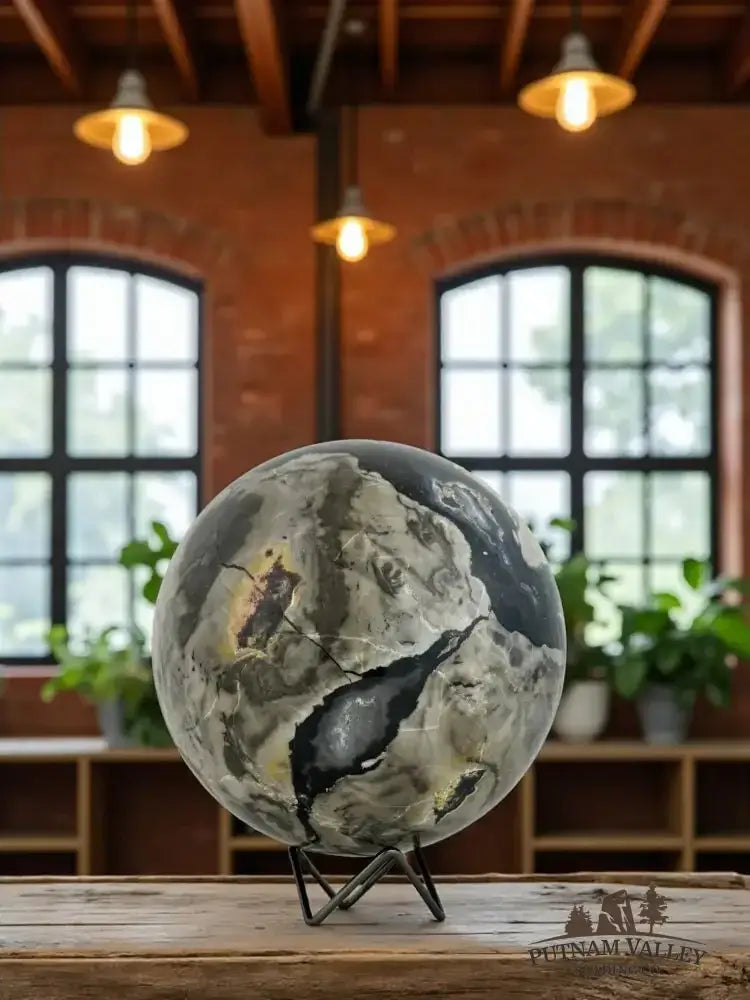 Volcano Agate Sphere 7.3" - Putnam Valley Trading Co.