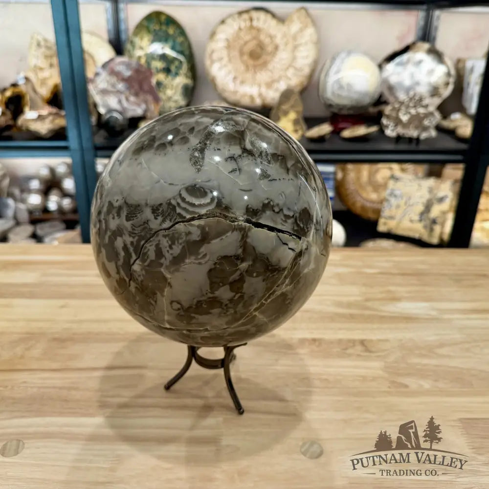 Volcano Agate Sphere 7.65’’ - Sphere