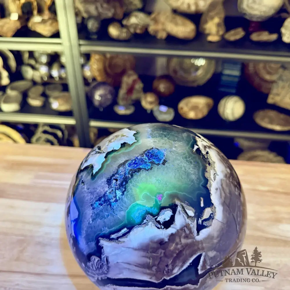 Volcano Agate Sphere 7.65’’ - Sphere