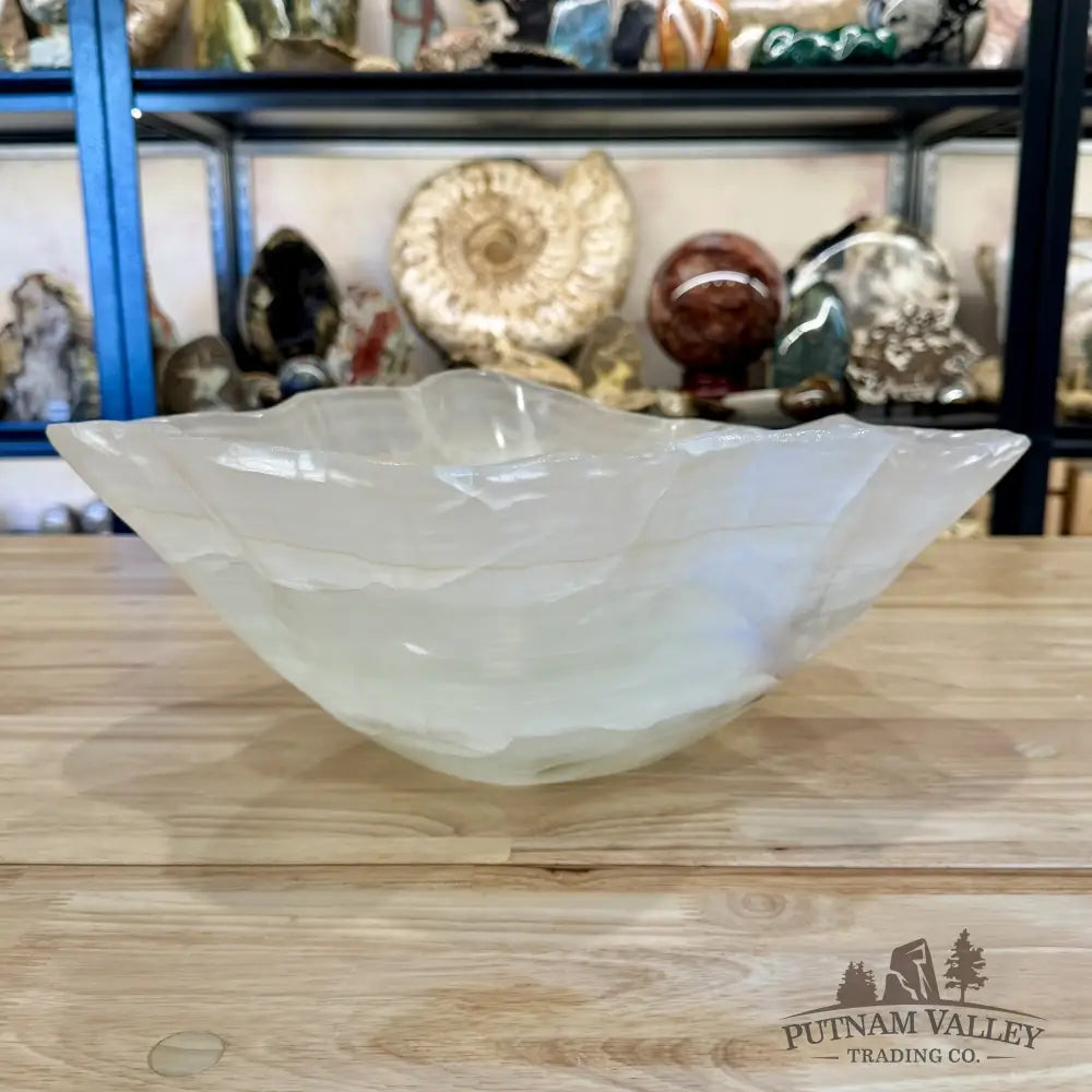 White Mexican Onyx Bowl 15’’ - Bowl