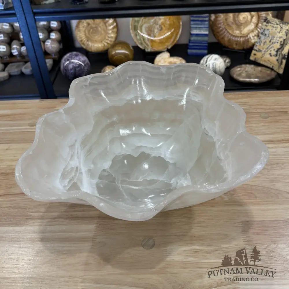 White Mexican Onyx Bowl 15’’ - Bowl