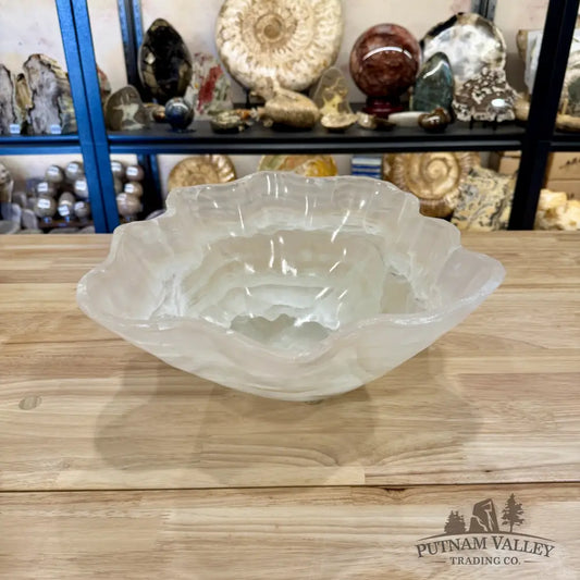 White Mexican Onyx Bowl 15’’ - Bowl