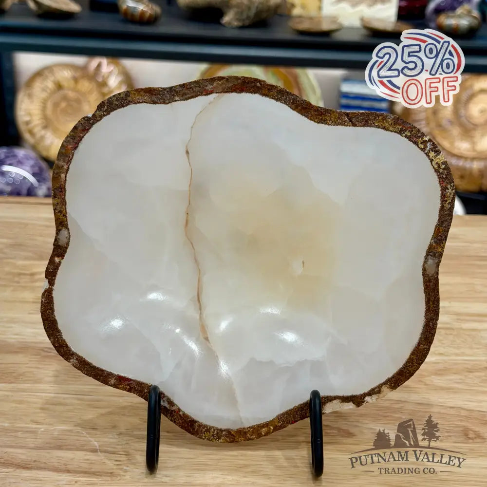 White Mexican Onyx Bowl 8.25’’ - Bowl