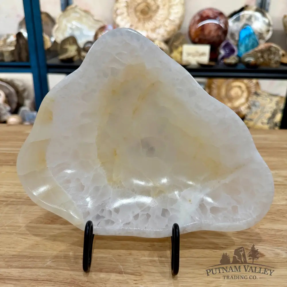 White Mexican Onyx Bowl 9.2’’ - Bowl