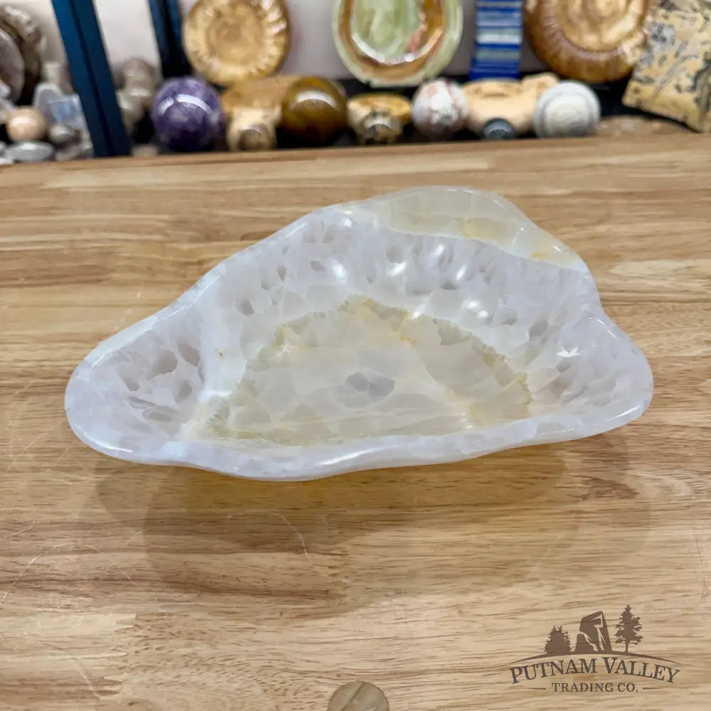White Mexican Onyx Bowl 9.2’’ - Bowl
