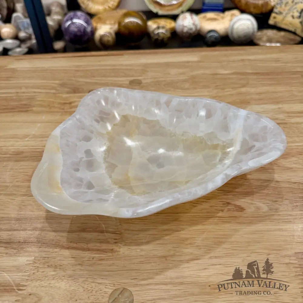 White Mexican Onyx Bowl 9.2’’ - Bowl