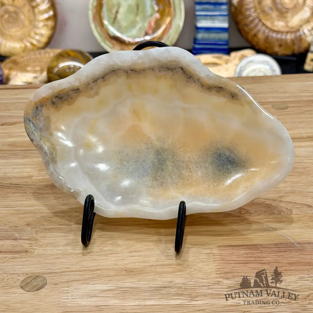 White Mexican Onyx Bowl 9’’ - Bowl