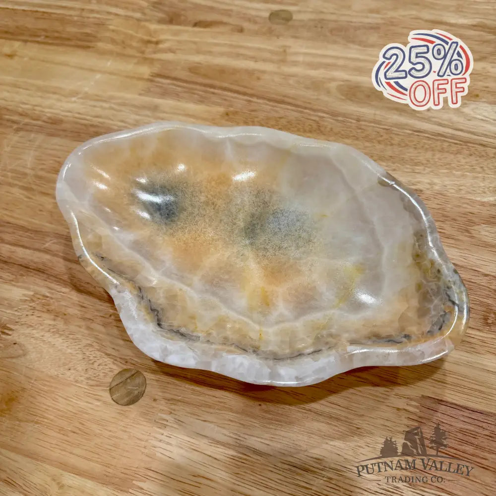 White Mexican Onyx Bowl 9’’ - Bowl