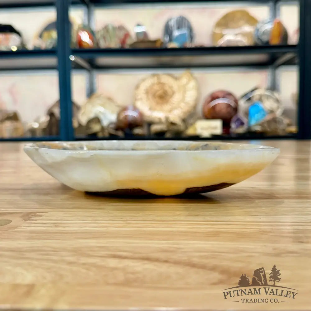 White Mexican Onyx Bowl 9’’ - Bowl